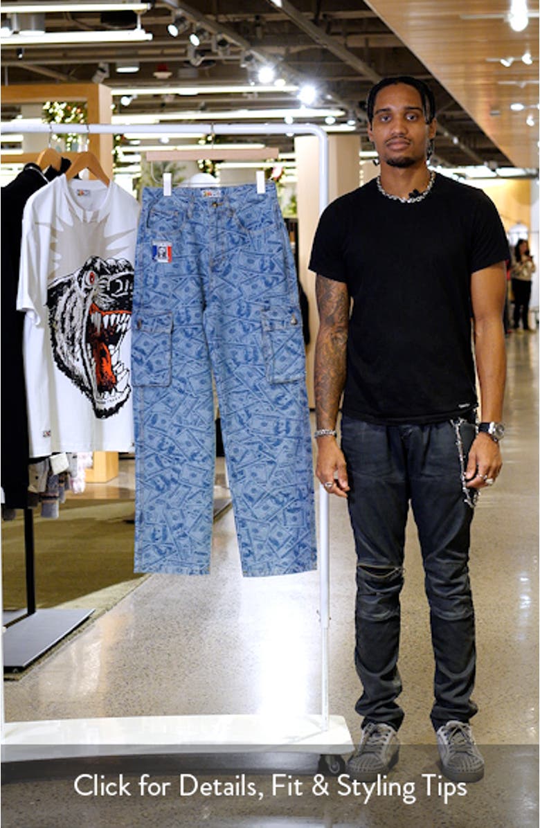 Straight Leg Cargo Dollar Jeans, sales video thumbnail