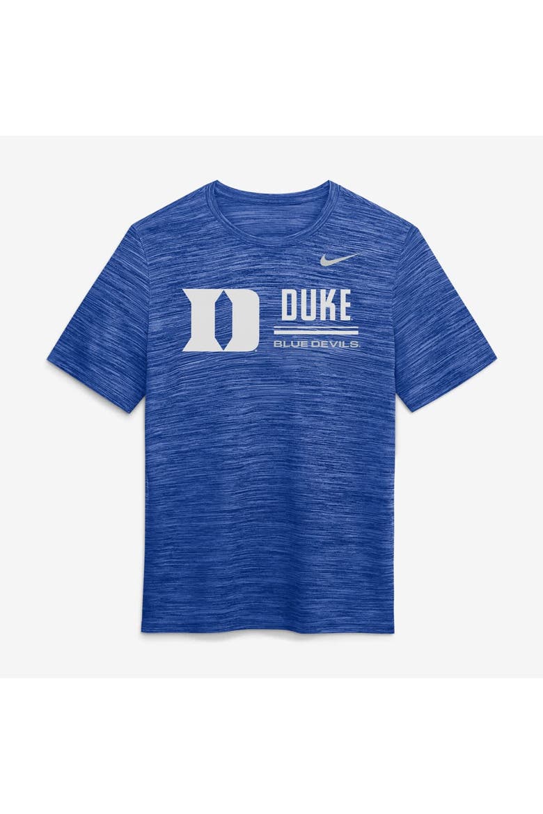 Men's Nike Royal Duke Blue Devils Sideline Velocity Dri-FIT T-Shirt, Alternate, color, Royal