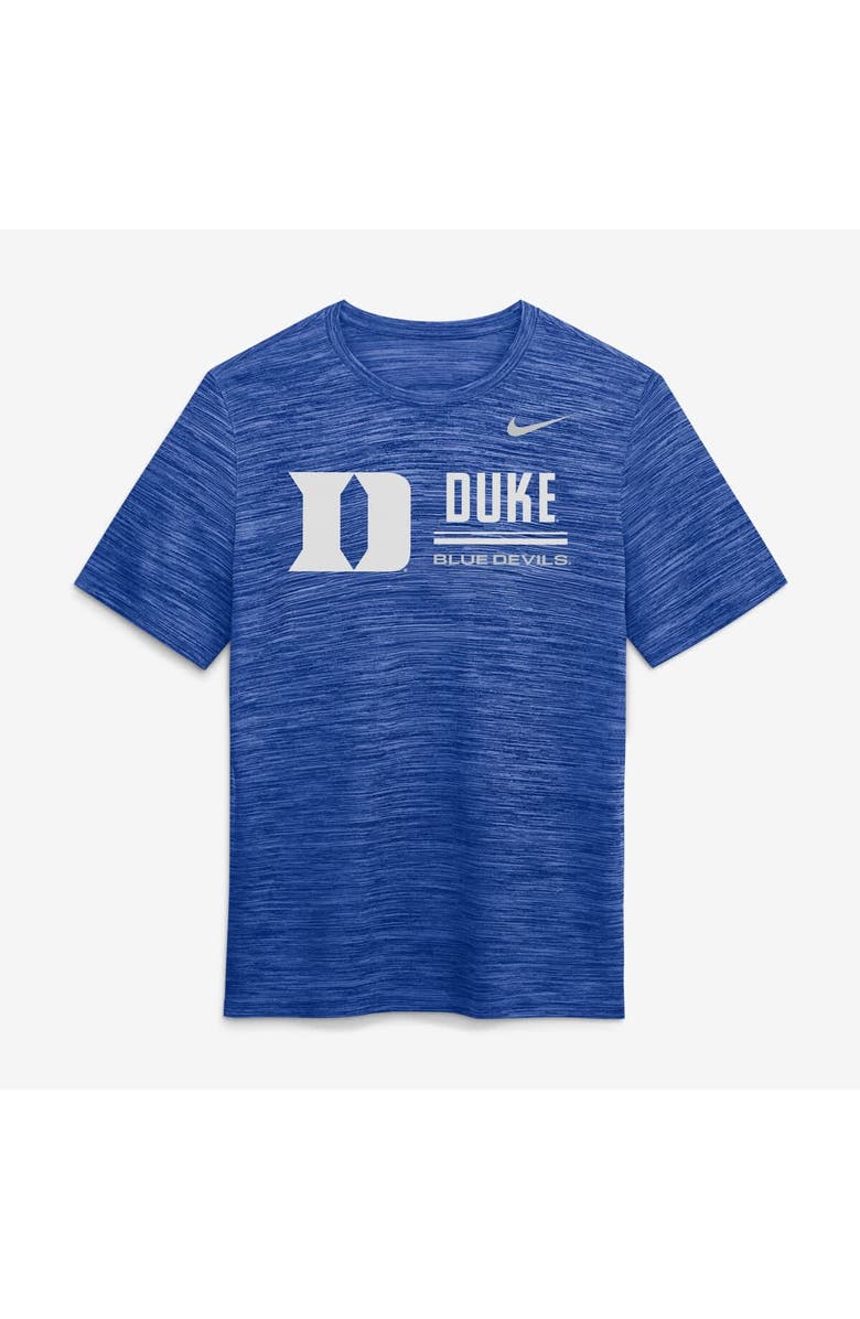 Nike Men's Nike Royal Duke Blue Devils Sideline Velocity Dri-FIT T-Shirt, Alternate, color, Royal