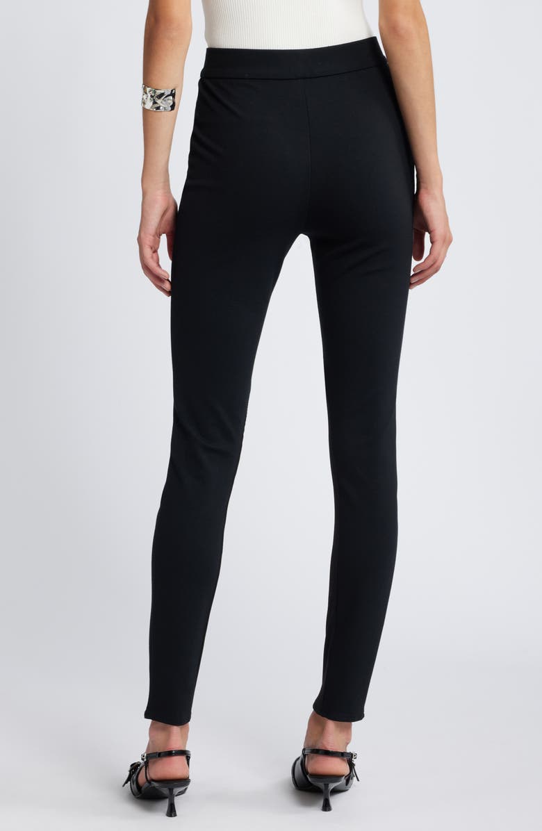 Open Edit Stretch Fitted Pants, Alternate, color, Black