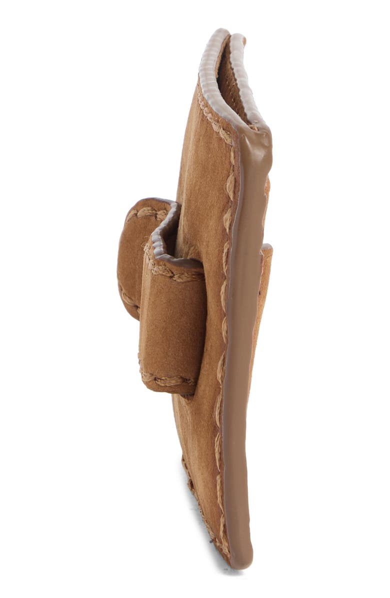 Frye Logan Money Clip Leather Card Case, Alternate, color, Cognac