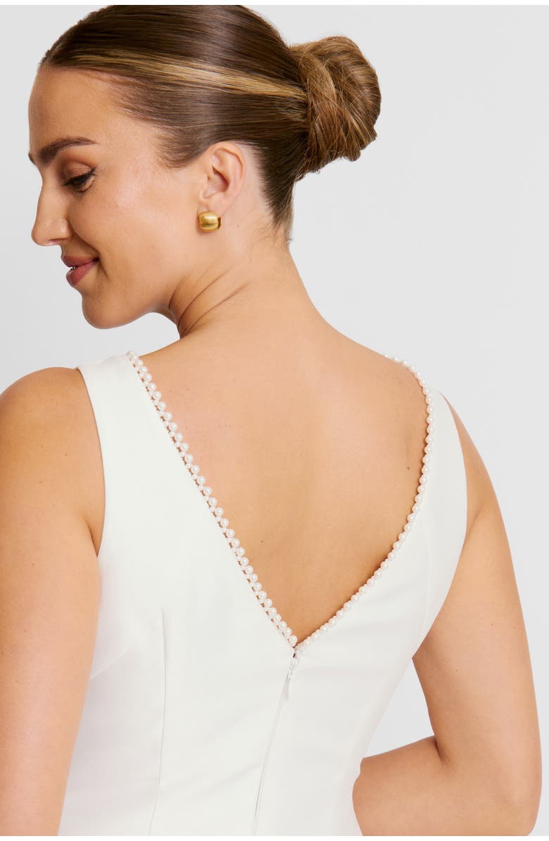 Six Stories Sleeveless Bubble Hem Mini Dress, Alternate, color, White