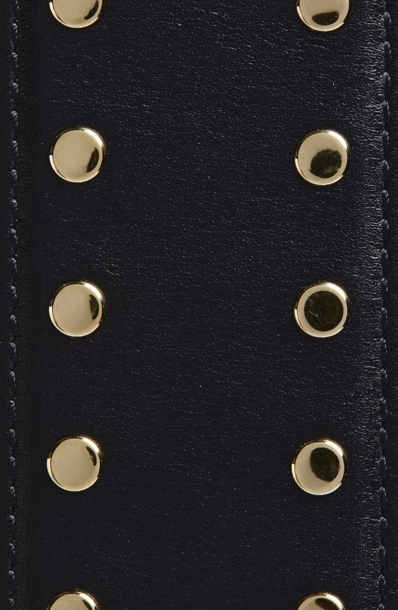 Khaite Studded Leather Belt, Alternate, color,