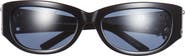 Justine Clenquet Clara 50mm Pierced & Studded Wrap Sunglasses