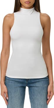 Naked Wardrobe Sleeveless Mock Neck Top
