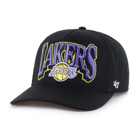 Men's '47 Black Los Angeles Lakers Every Time Past Champs Hitch Adjustable Hat