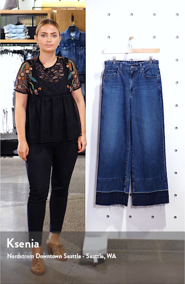 Etta High Waist Crop Wide Leg Jeans, sales video thumbnail