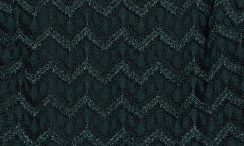 Connected Apparel Cape Sleeve Chevron Dress In Green