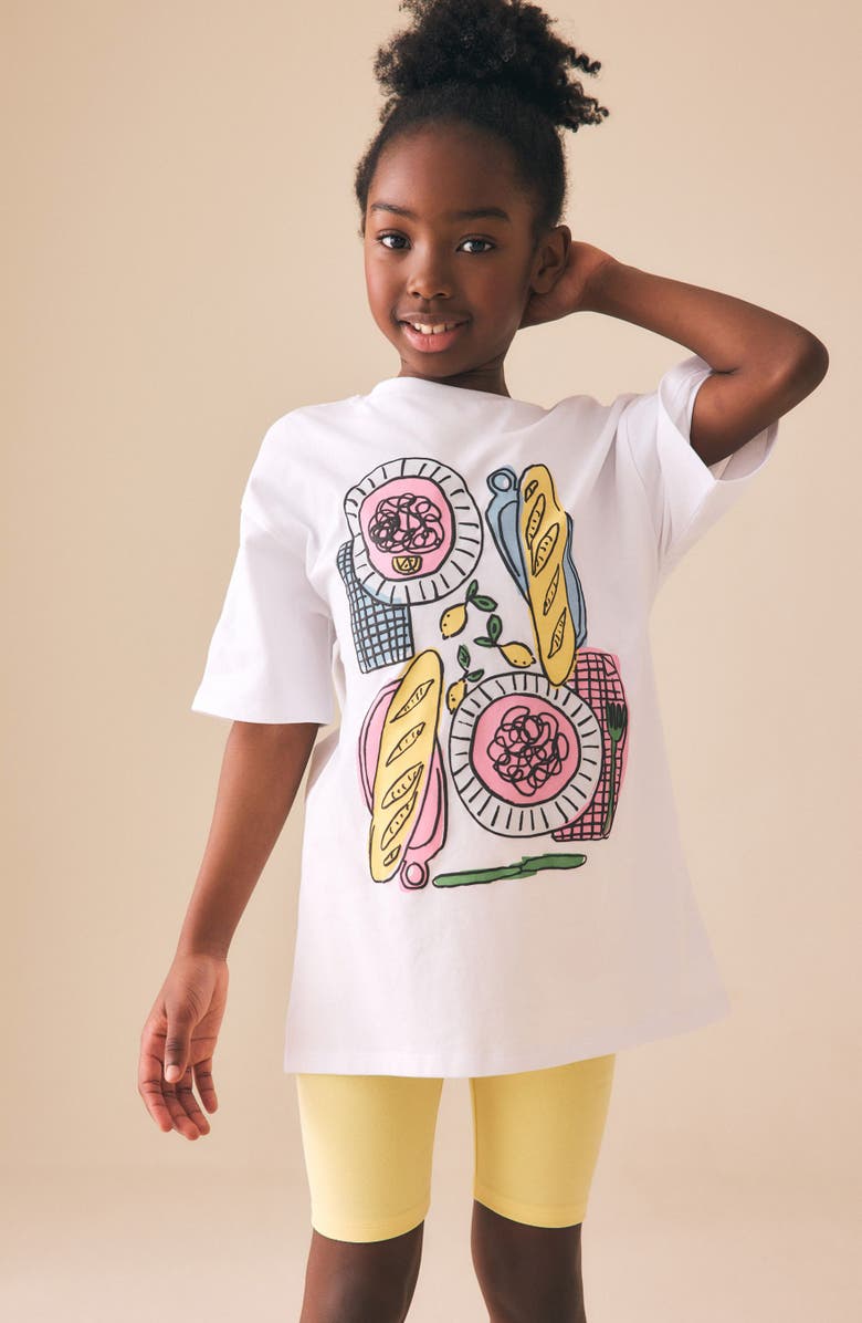 NEXT Kids' Graphic T-Shirt & Shorts Set, Alternate, color, Multi
