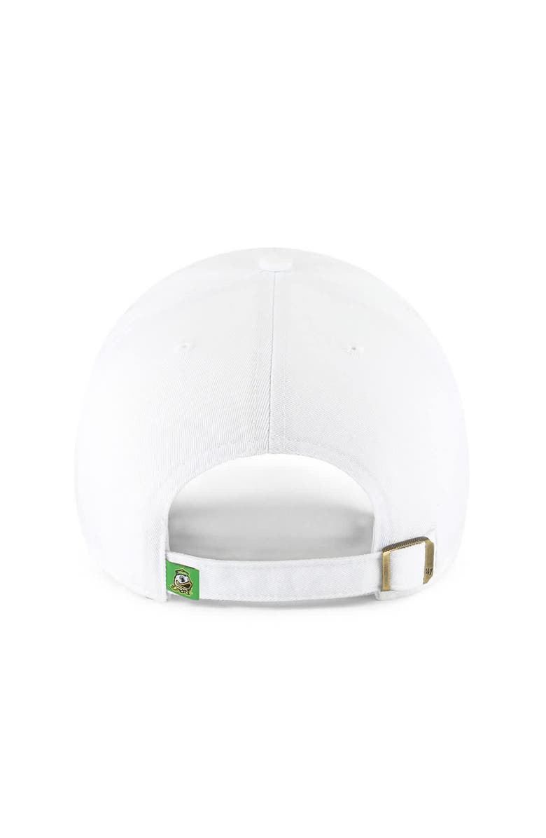 '47 Men's '47 White Oregon Ducks Clean Up Adjustable Hat, Alternate, color, White