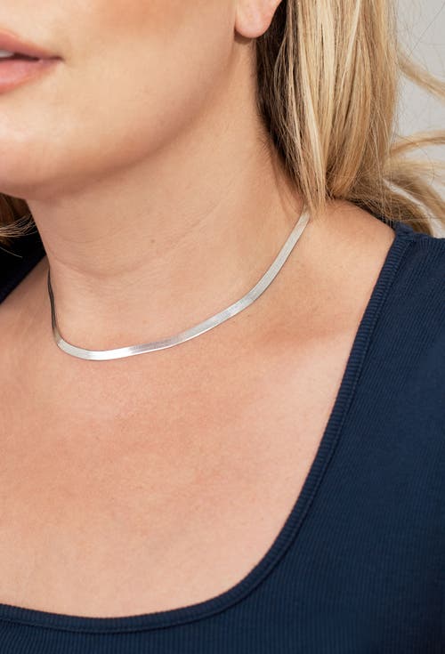 Electric Picks Python Necklace In Silver - 16"
