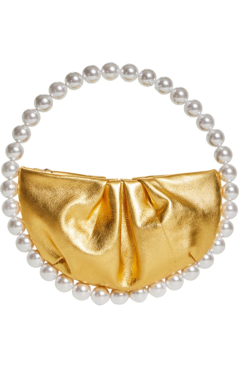 L’alingi L'alingi Eternity Imitation Pearl Top Handle Bag, Main, color,