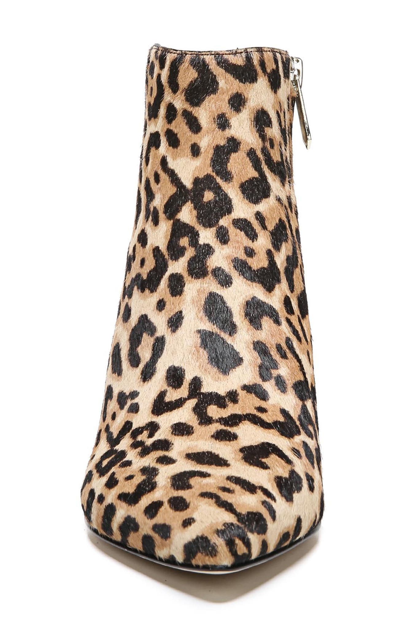 Kinzey Genuine Calf Hair Pointy Toe Bootie, Alternate, color, CHEETAH PRINT CALFHAIR