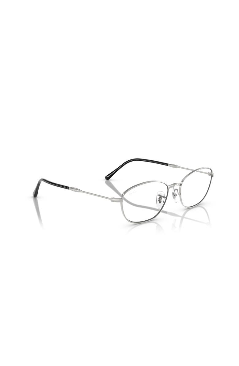 Ray-Ban 55mm Irregular optical glasses, Alternate, color, Silver