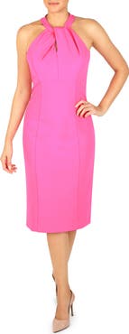 Julia Jordan Twist Neck Sheath Dress