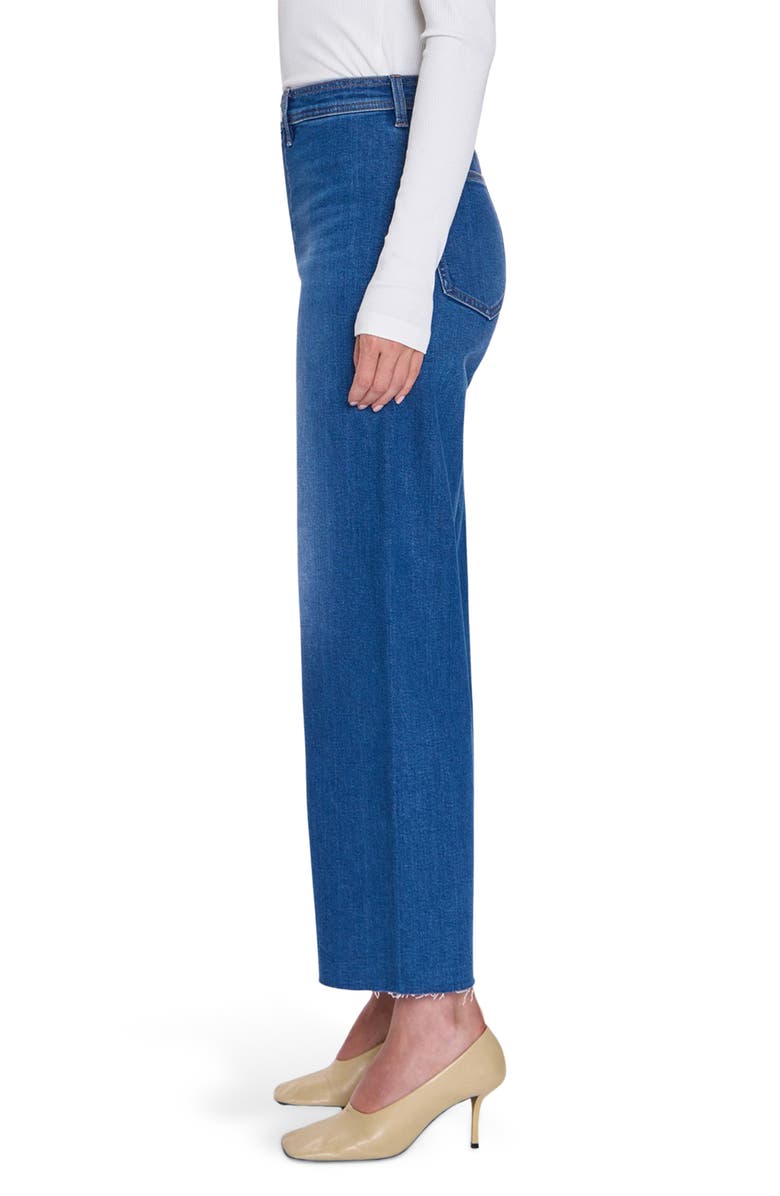 Pistola Penny Wide Leg Raw Hem Crop Jeans, Alternate, color, Rooftop