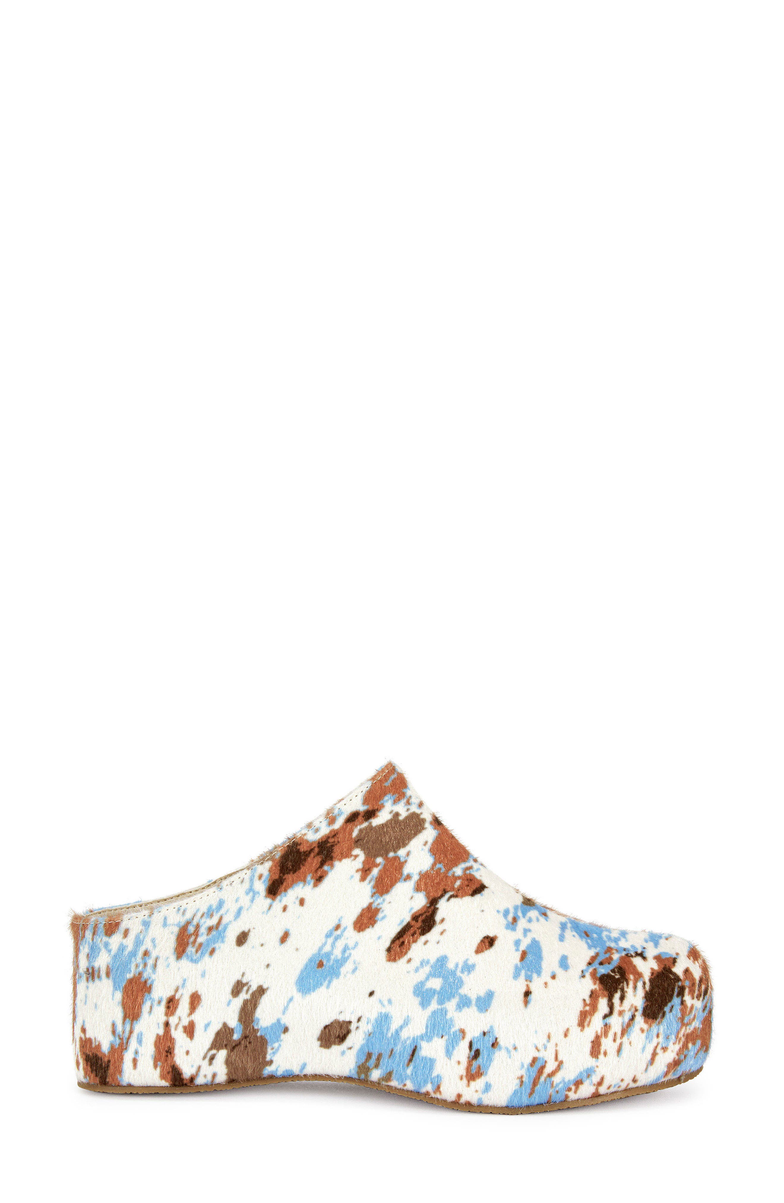 AZALEA WANG Darwin Faux Calf Hair Clog, Alternate, color, 