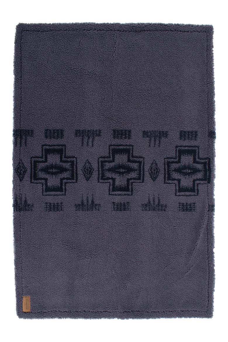 High Pile Fleece Crate Blanket, Alternate, color, HARDING TONAL GRAY