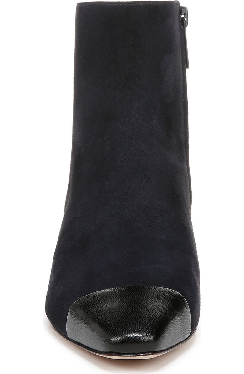 Veronica Beard Cecile Cap Toe Bootie, Alternate, color, Indigo/Black