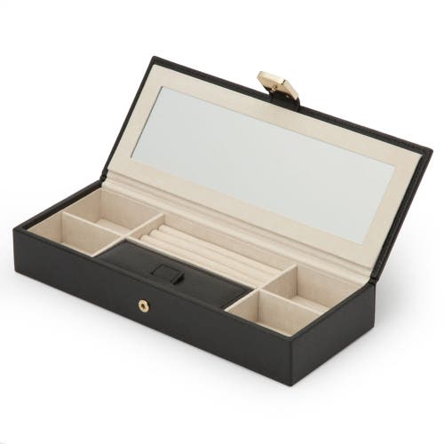 Wolf Palermo Safe Deposit Jewelry Box - Black In Black Anthracite