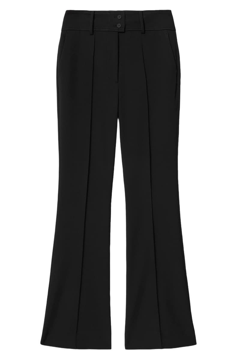 AllSaints Astra Pleated Flare Leg Pants, Alternate, color, Black