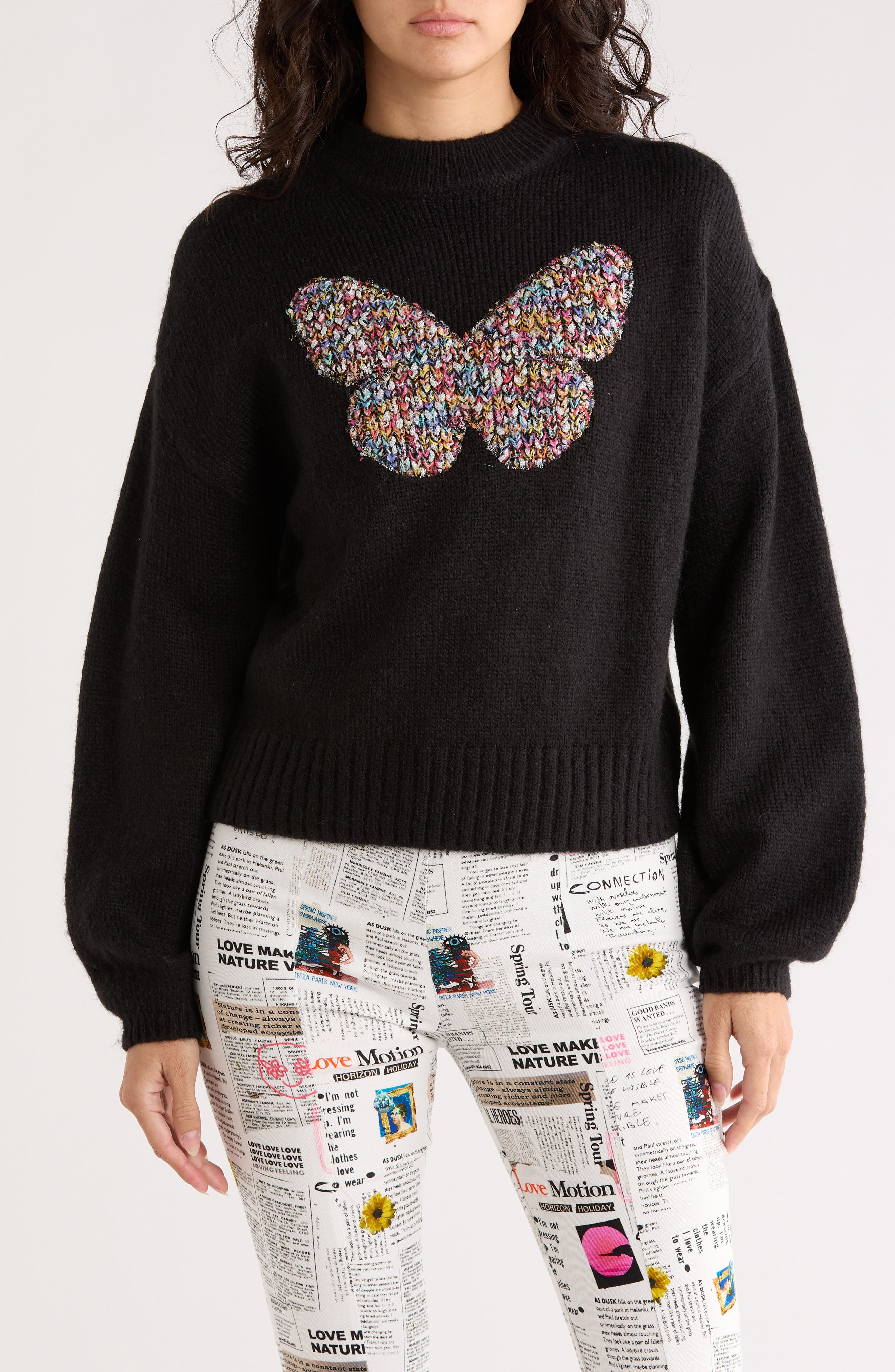 Desigual Butterfly Knit Sweater