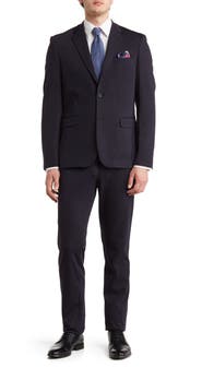 SOUL OF LONDON Solid Jersey Suit