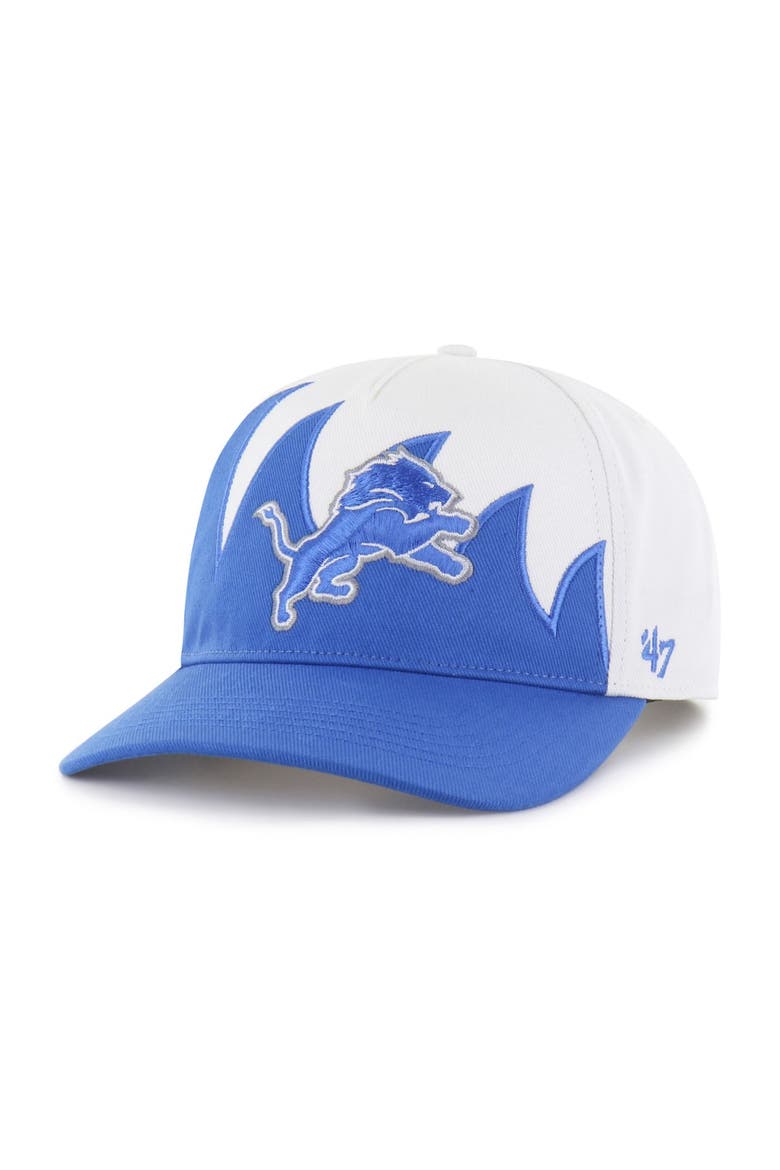 Men's '47 White Detroit Lions Jagged Hitch Adjustable Hat, Main, color, White