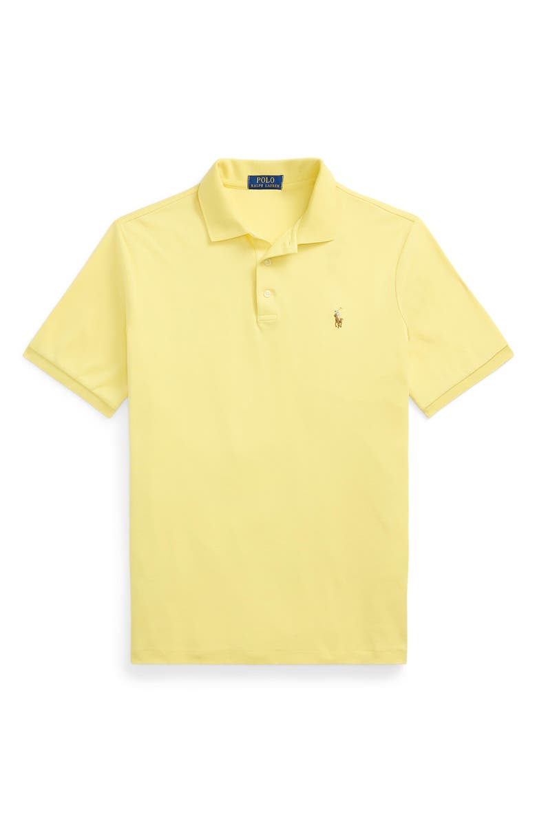 Polo Ralph Lauren Classic Fit Solid Cotton Polo, Alternate, color, Wicket Yellow