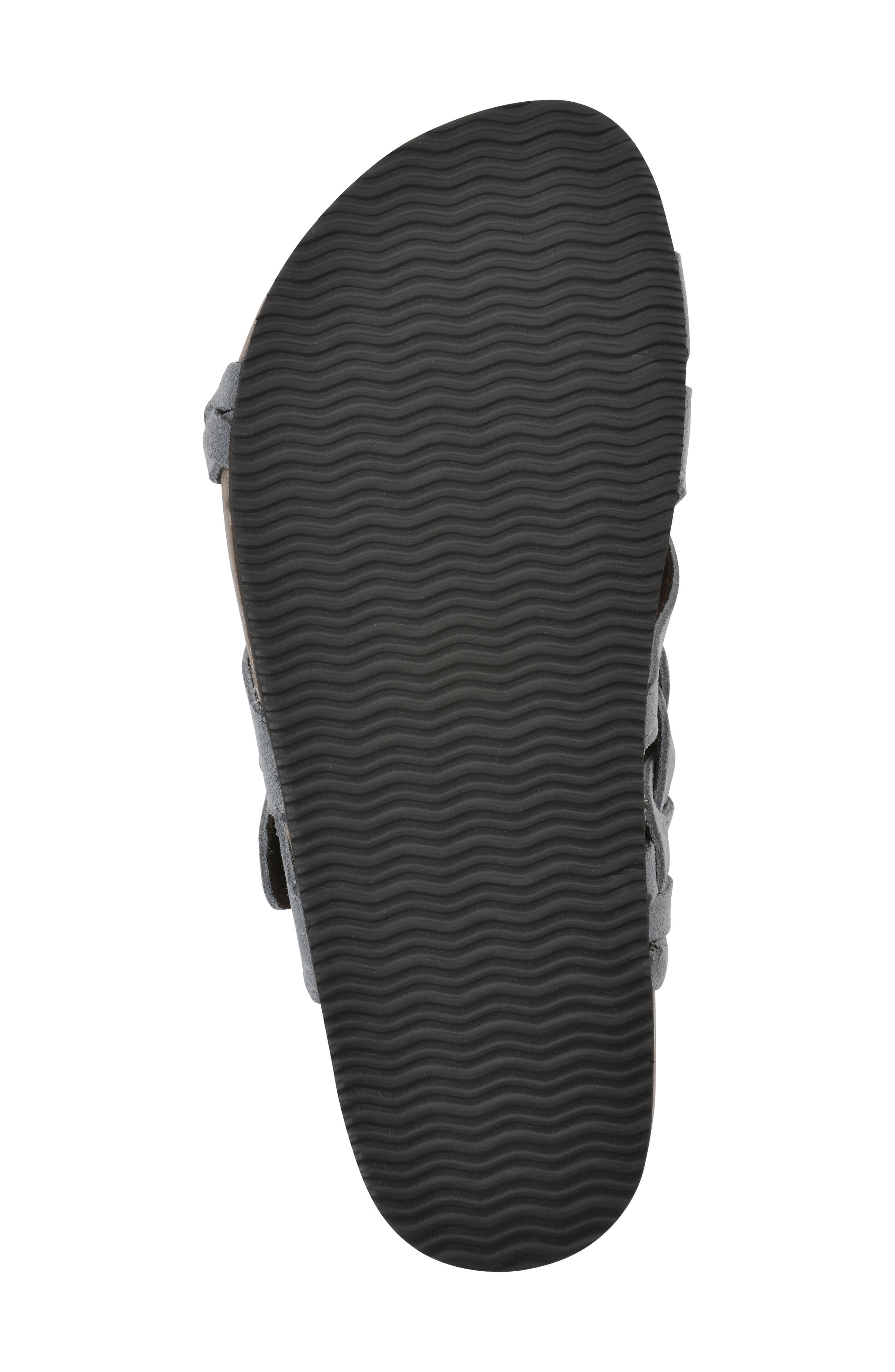 Harrington Leather Footbed Sandal, Alternate, color, NAVY/LEATHER