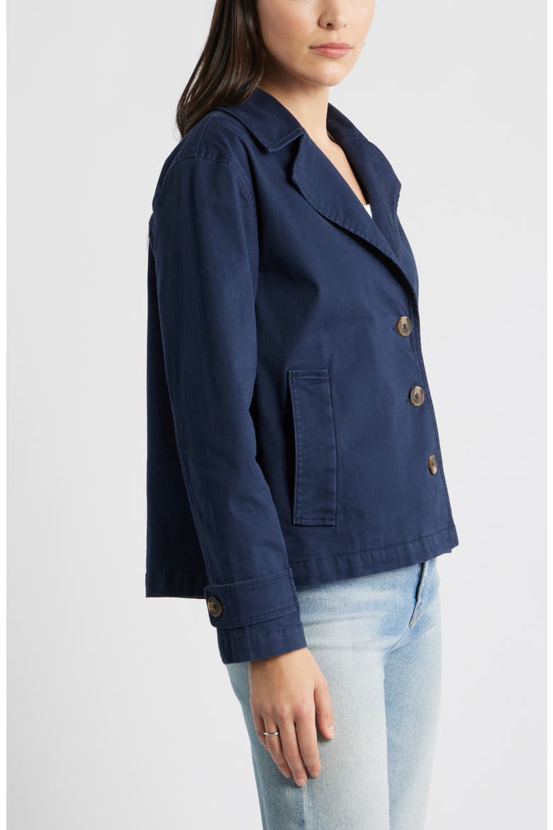 Swing Trench Coat, Alternate, color, NAVY STILL