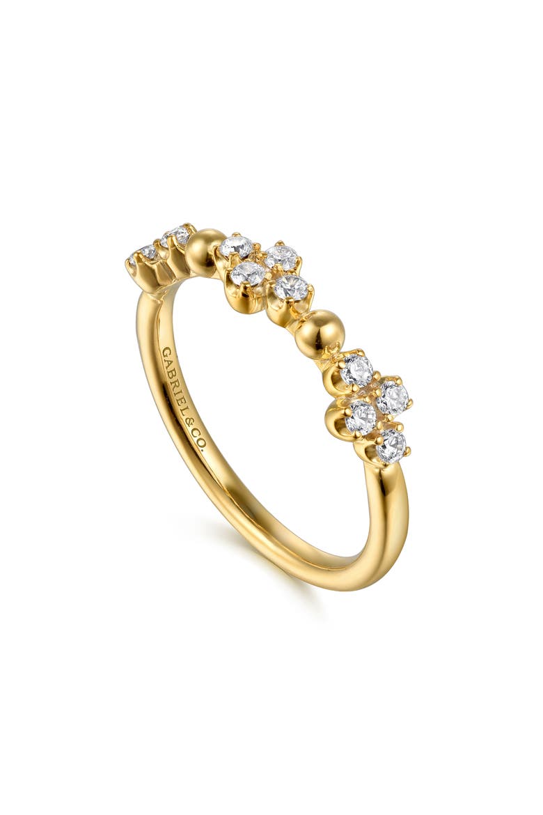 14k Gold Diamond Stackable Ring, Alternate, color, 14K YELLOW GOLD