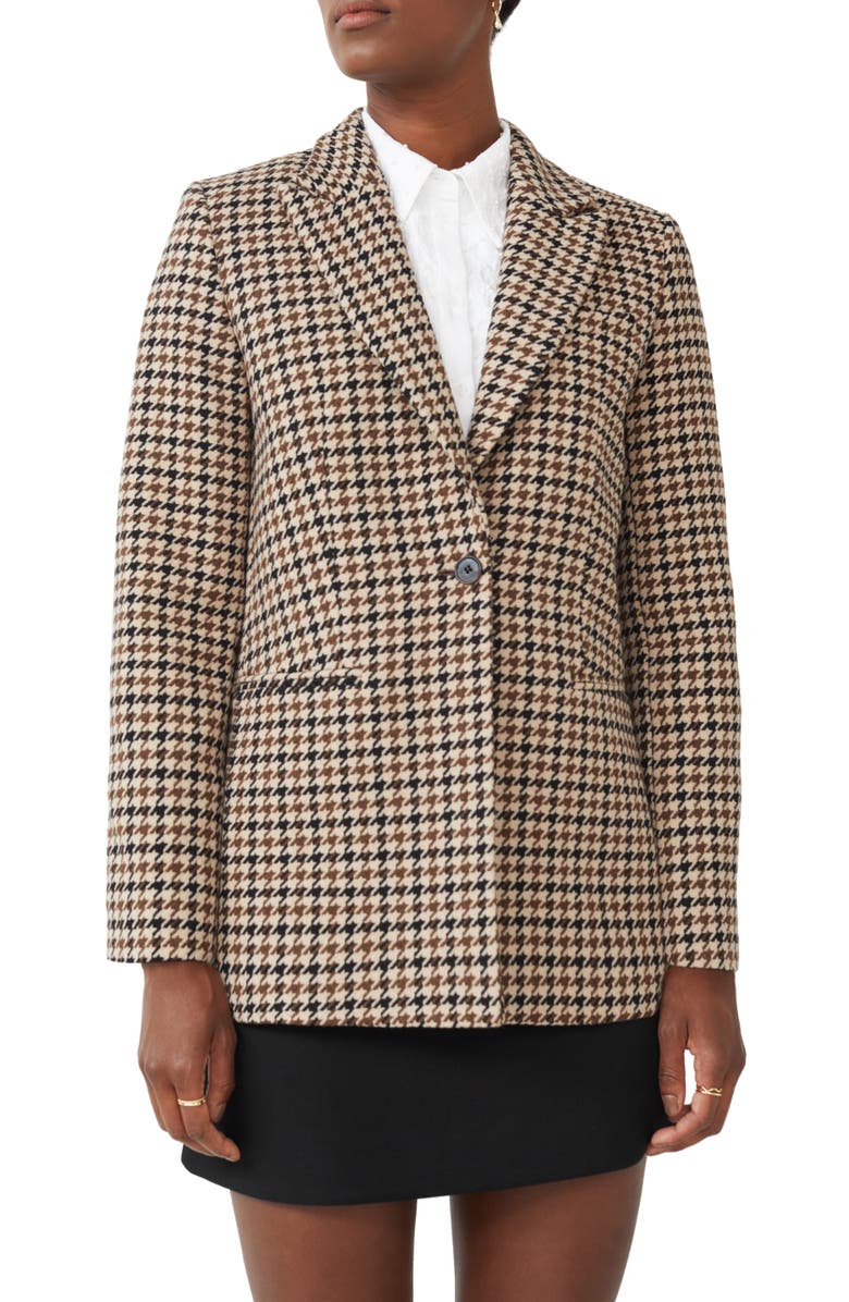 & Other Stories Houndstooth Blazer, Main, color, 