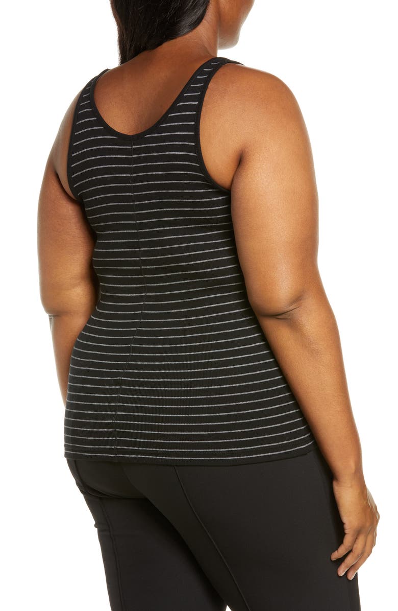 Vince Stripe Scoop Neck Tank Top, Alternate, color,