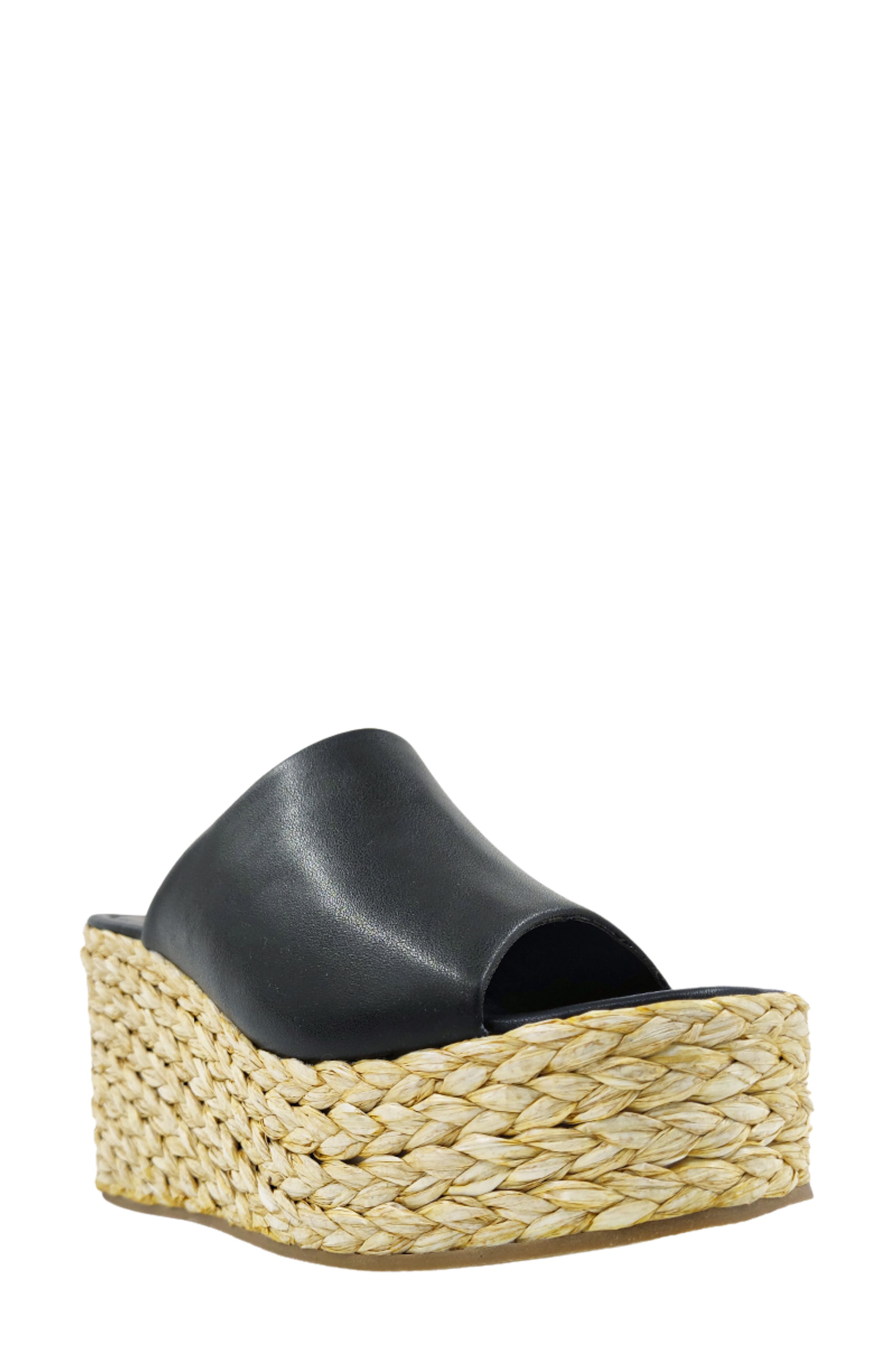 SHUSHOP Jodie Espadrille Platform Wedge Slide Sandal, Main, color, 