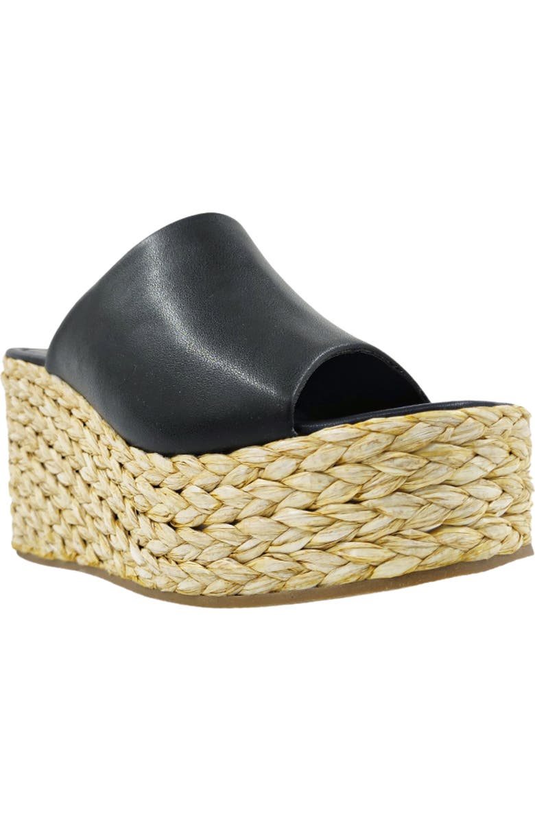SHUSHOP Jodie Espadrille Platform Wedge Slide Sandal, Main, color,