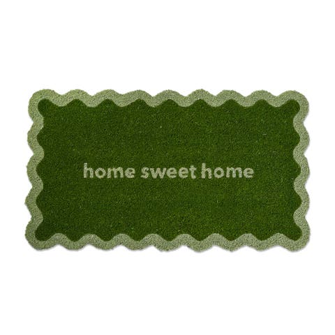 Home Sweet Home Shaped Coir Door Mat for Everyday Use