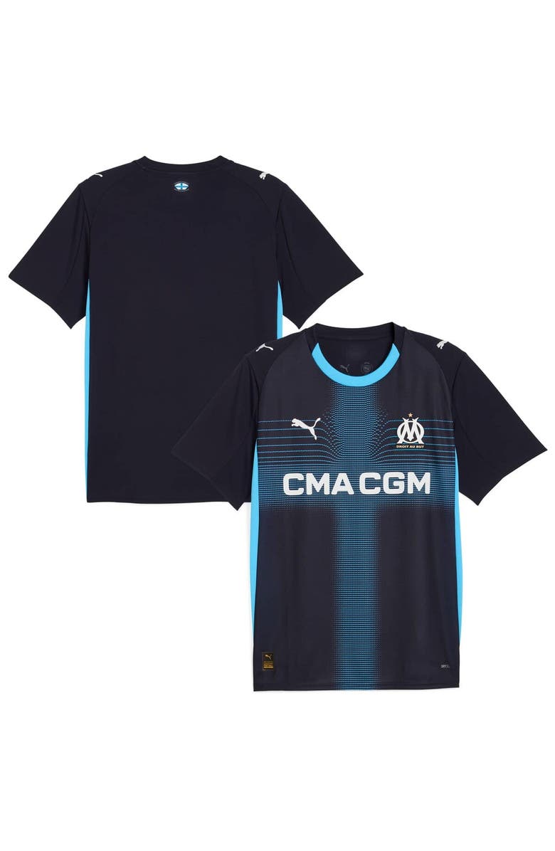 PUMA Men's Puma  Navy Olympique Marseille 2025/26 Replica Away Jersey, Alternate, color, Navy