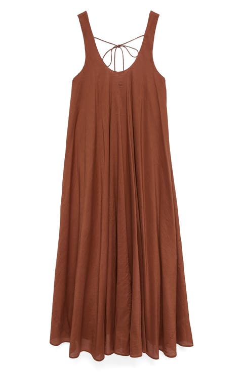 Volume Sleeveless Maxi Dress