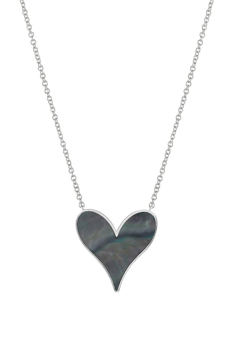 Love Pendant Sterling Silver & Tahitian Mother-of-Pearl – 15mm, Main, color, SS/ TAHITIAN MOTHER-OF-PEARL