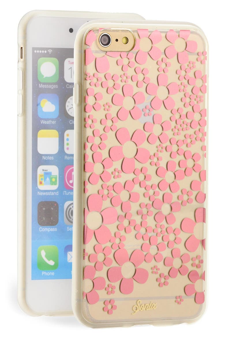 'Hello Daisy' iPhone 6 Plus Case, Main, color, CLEAR/ ROSEGOLD