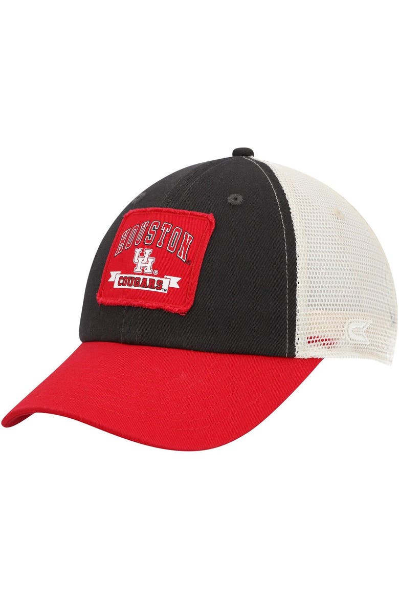 Men's Colosseum  Charcoal Houston Cougars Objection Snapback Hat, Main, color, Charcoal