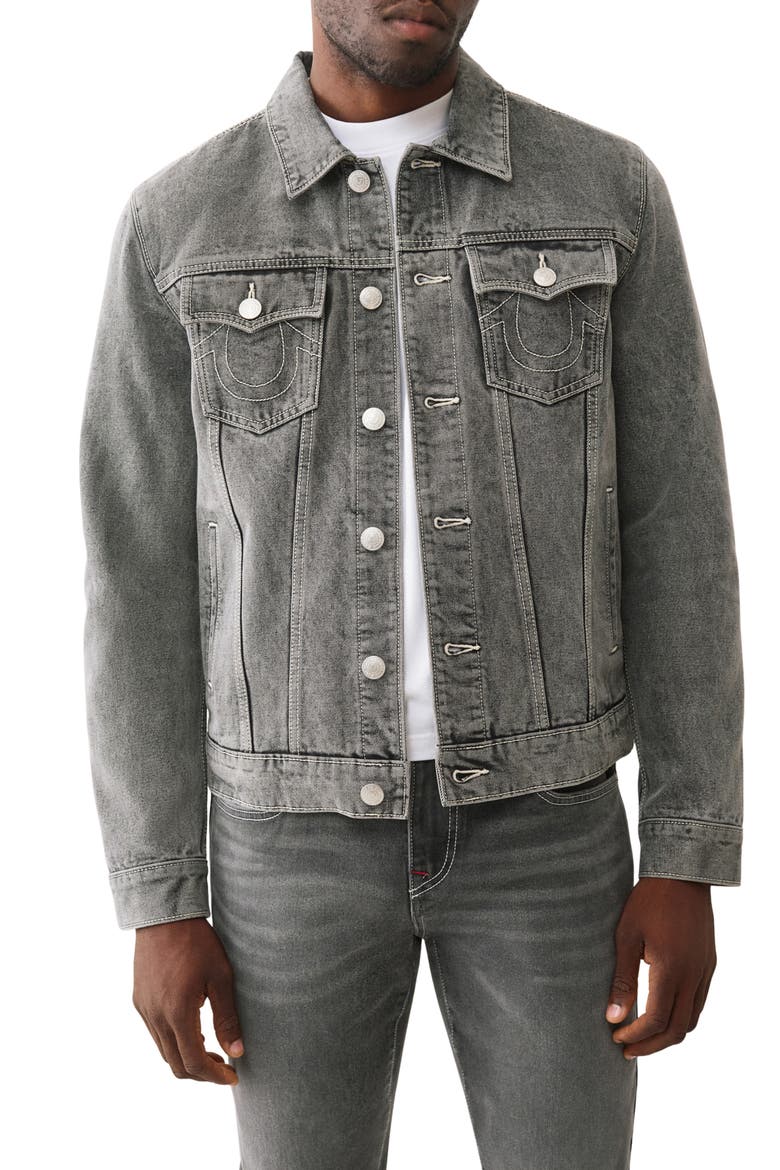 Jesse Trucker Jacket, Main, color, GREY OBSIDAN WASH