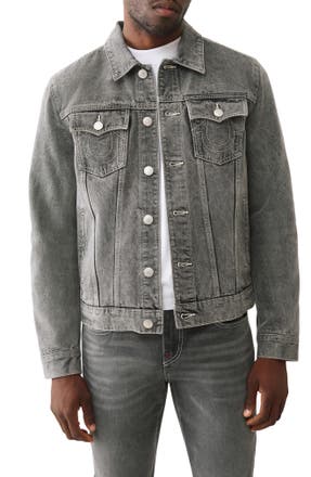 True Religion Jesse Trucker Jacket in GREY OBSIDAN WASH · Jacket from Nordstrom Rack in a $189.88 outfit