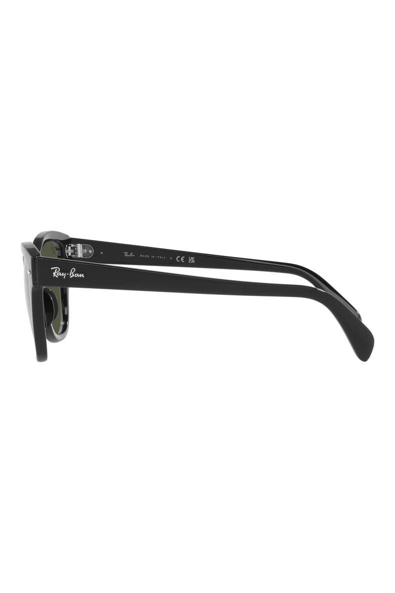 50mm Square Sunglasses, Alternate, color, BLACK