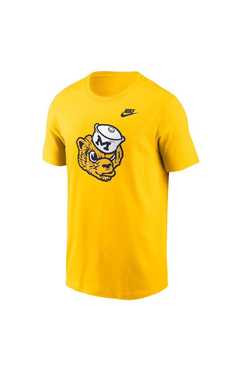 Nike Men's Nike Maize Michigan Wolverines Legacy Alternate Logo T-Shirt, Alternate, color, Maize