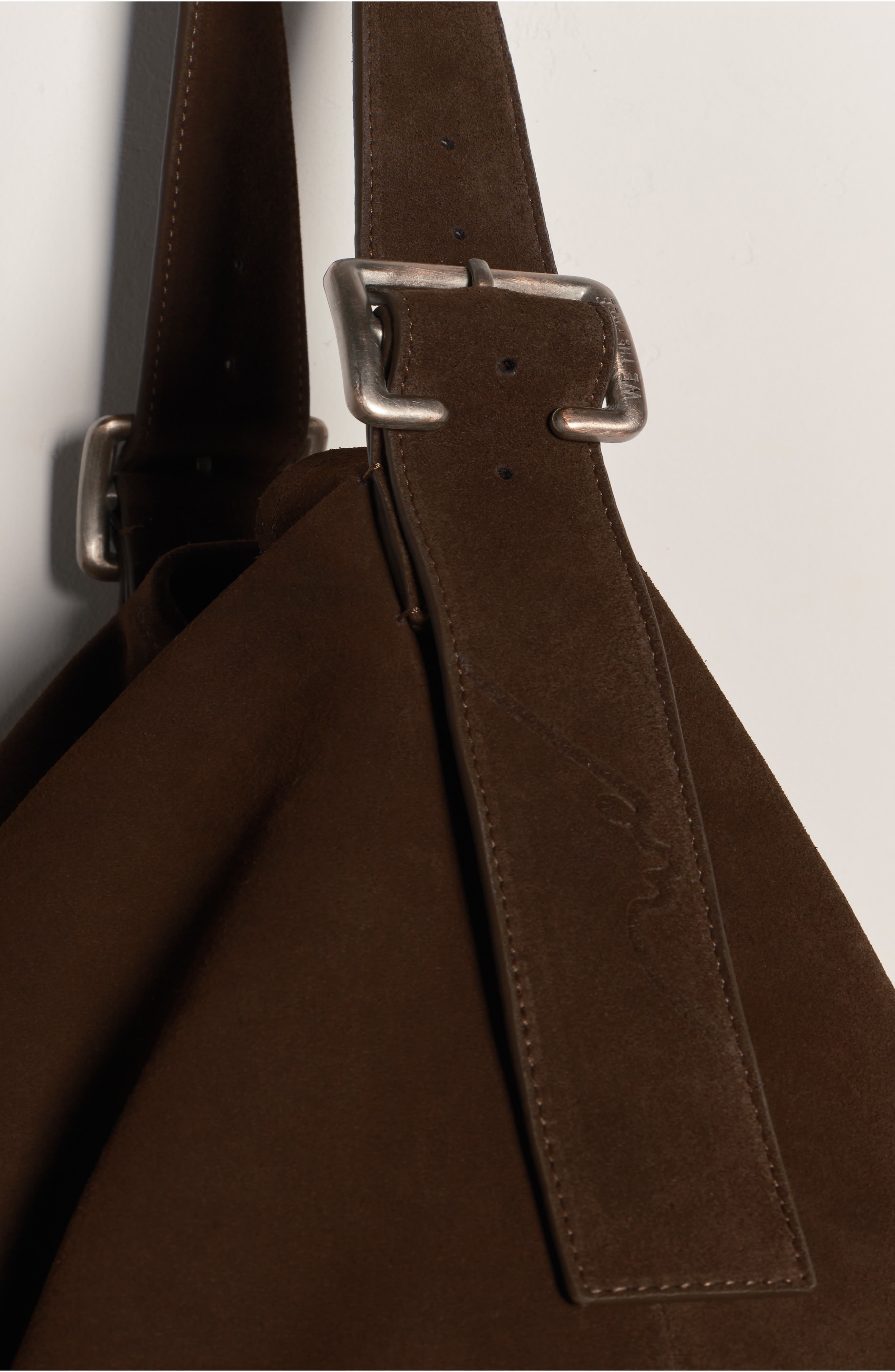 Free People WTF Honor Suede Hobo Bag, Alternate, color, 