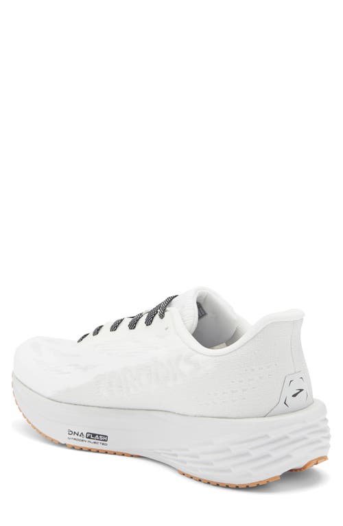 Brooks Launch 11 Running Shoe In White/grey/black