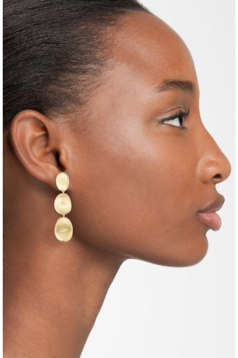Lunaria 18K Yellow Gold Small Triple Drop Earrings, Alternate, color, YELLOW GOLD