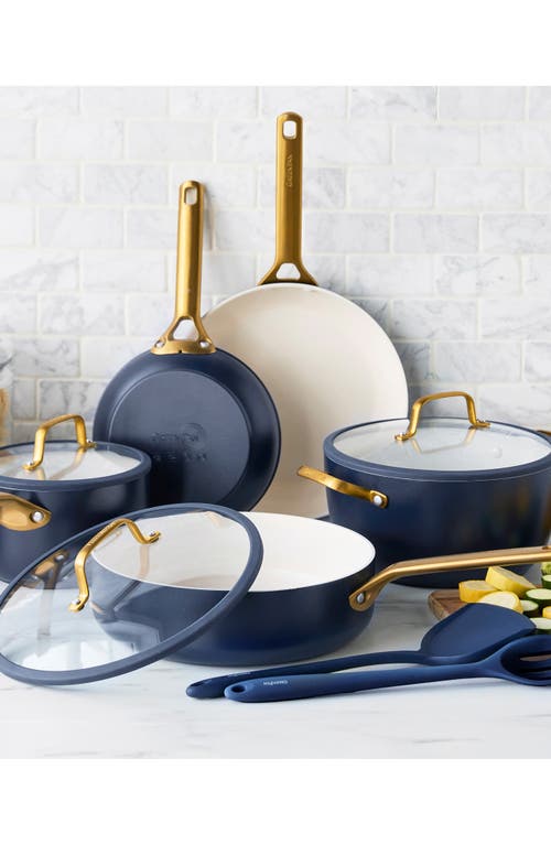 Greenpan Reserve Pro 10-piece Ceramic Nonstick Cookware Set In Blue